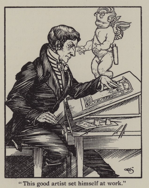 Illustrazione per The Essays of Elia di Charles Lamb da A. Garth Jones