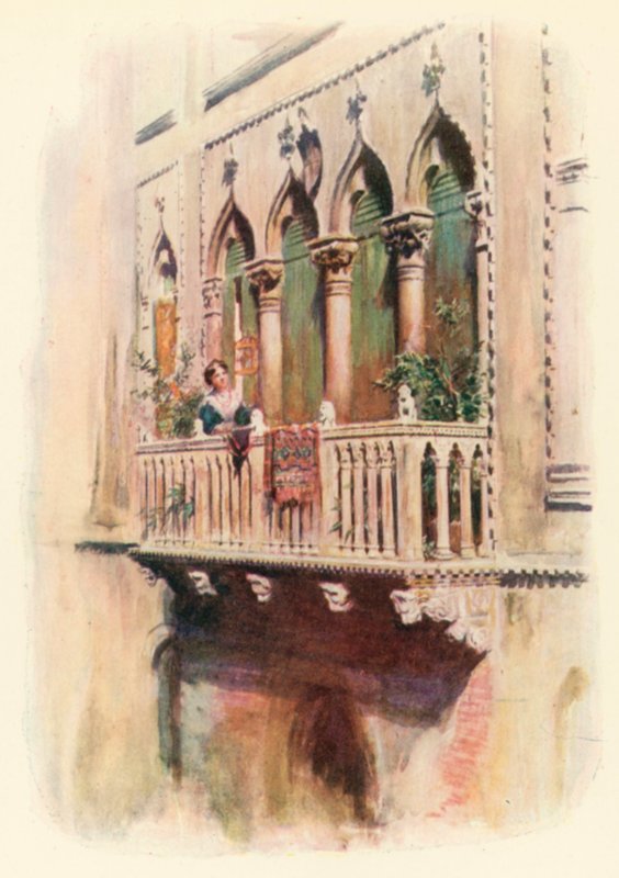 Balcone Palazzo Bragadin da A. Trevor Haddon