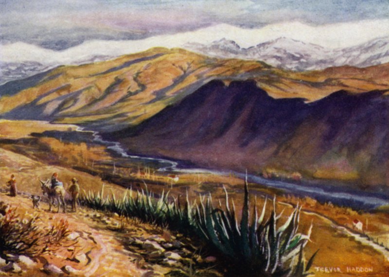 Granada, Vista della Sierra Nevada e del fiume Genil da A. Trevor Haddon