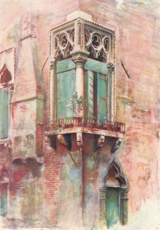 Finestra angolare di Palazzo Priuli da A. Trevor Haddon