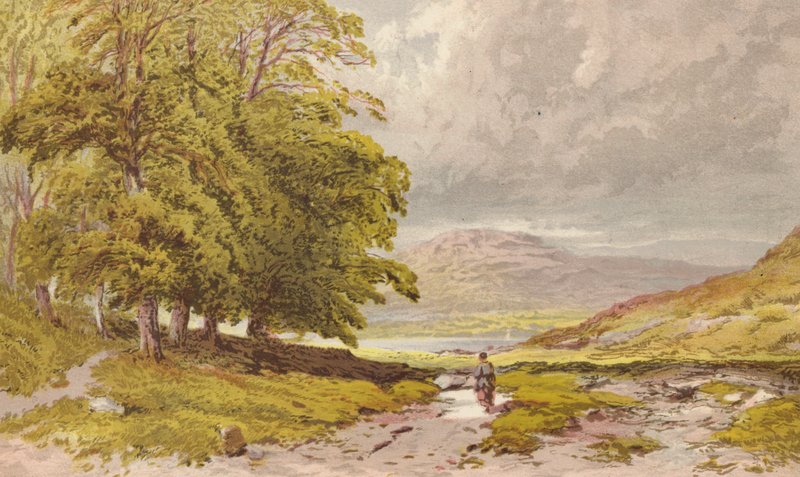 La prima occhiata di Grasmere dalla strada di Keswick da Aaron Edwin Penley