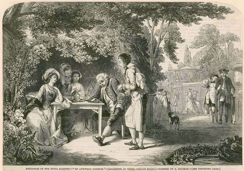 Orefice alla White Conduit House, Islington, Londra da Abraham Solomon