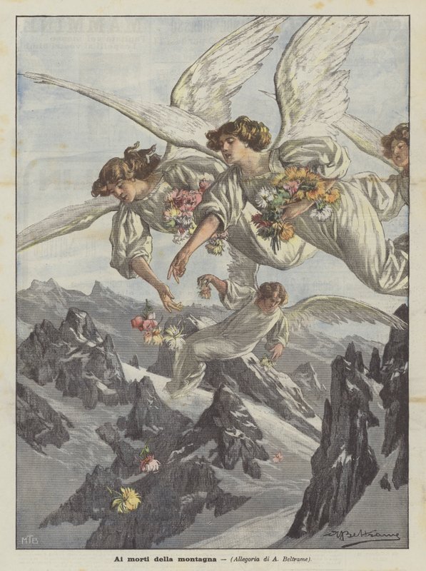 Ai morti della montagna da Achille Beltrame