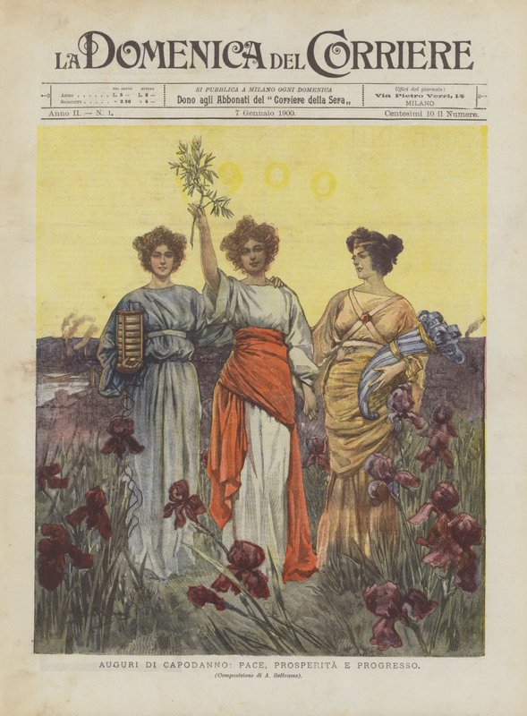 Auguri di Capodanno, pace, prosperità e progresso da Achille Beltrame