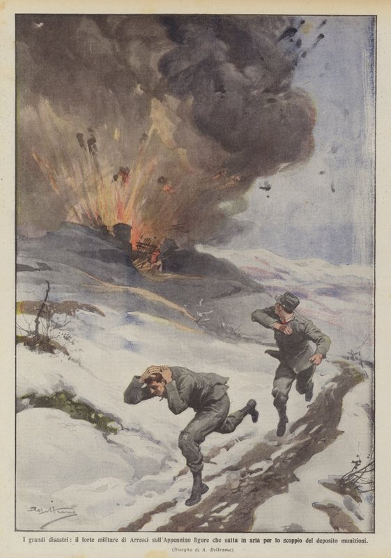 Il forte militare di Arresci sull
