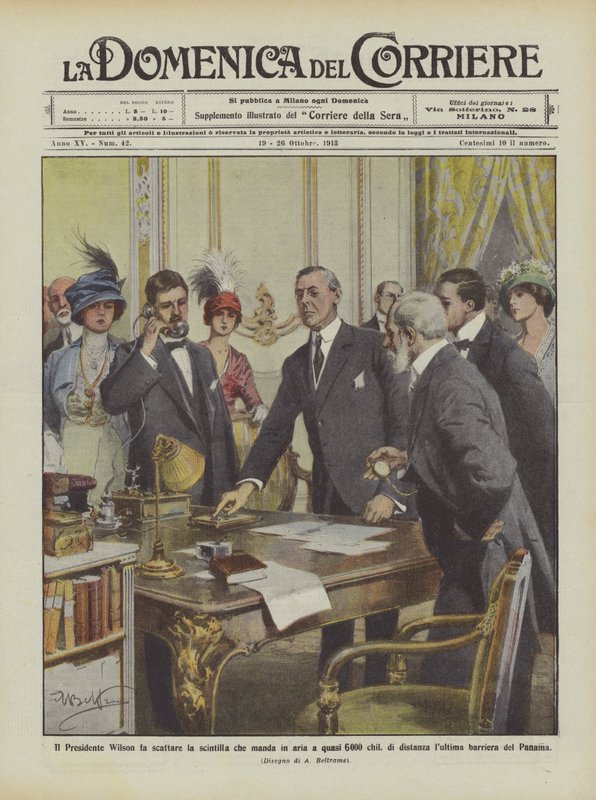 Il Presidente Wilson fa scattare la scintilla che manda in aria a Quasi 6000 chilometri da Achille Beltrame