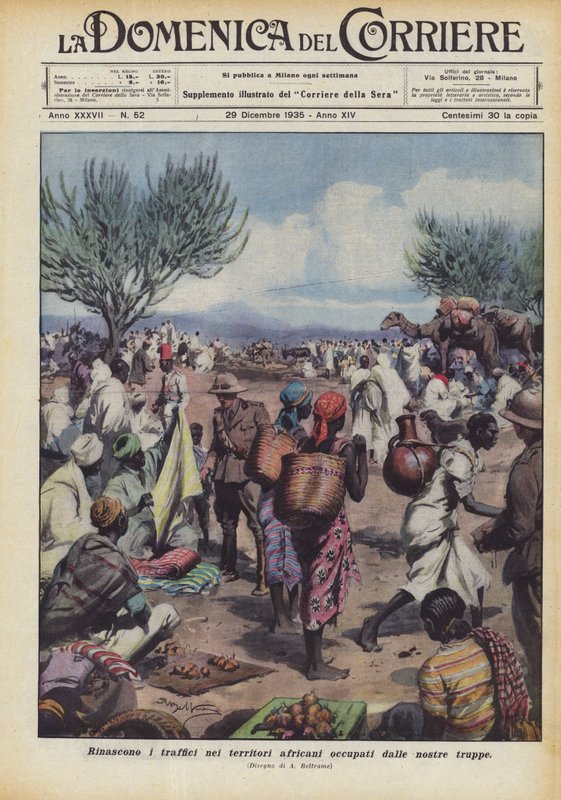 Rinascono i traffici nei territori africani occupati dalle nostre truppe da Achille Beltrame