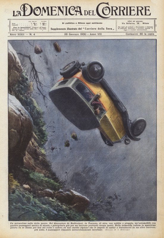 Un miracoloso salto della morte da Achille Beltrame