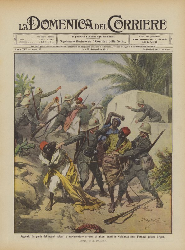 Agguato da parte dei nostri soldati da Achille Beltrame