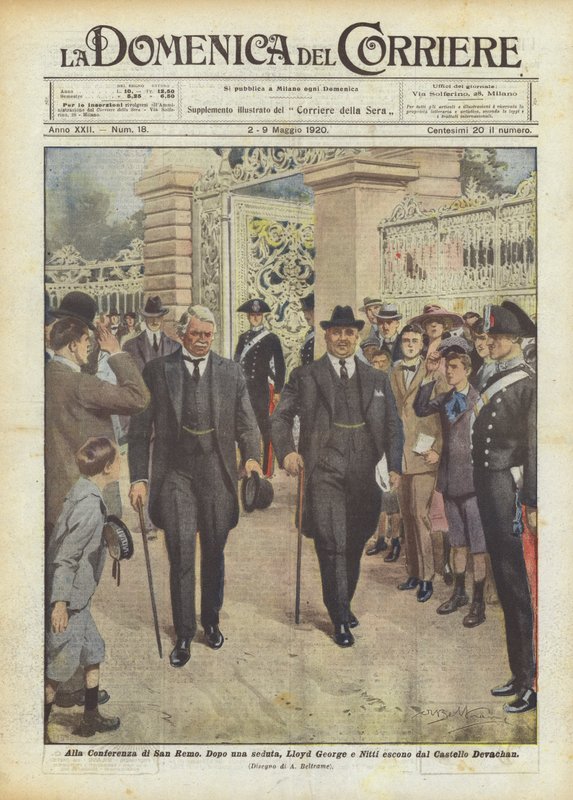 Alla Conferenza di San Remo da Achille Beltrame