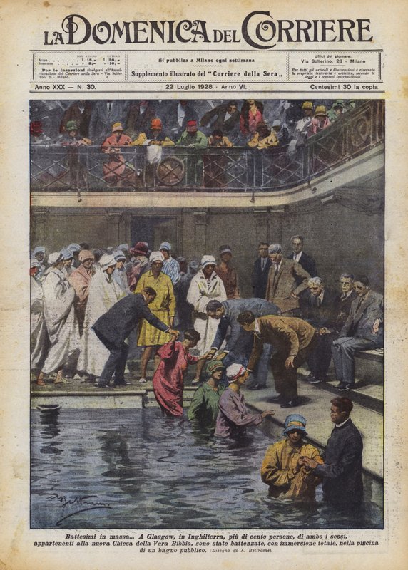 Battesimi in massa da Achille Beltrame