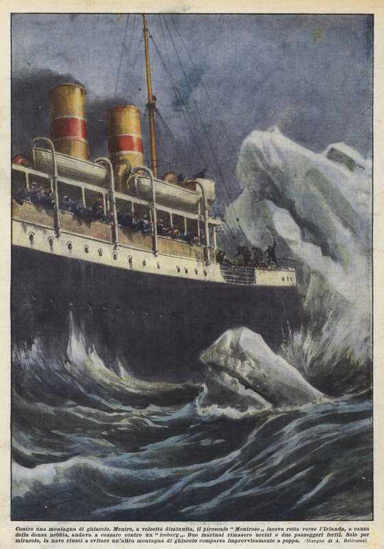 Contro una montagna di ghiaccio da Achille Beltrame