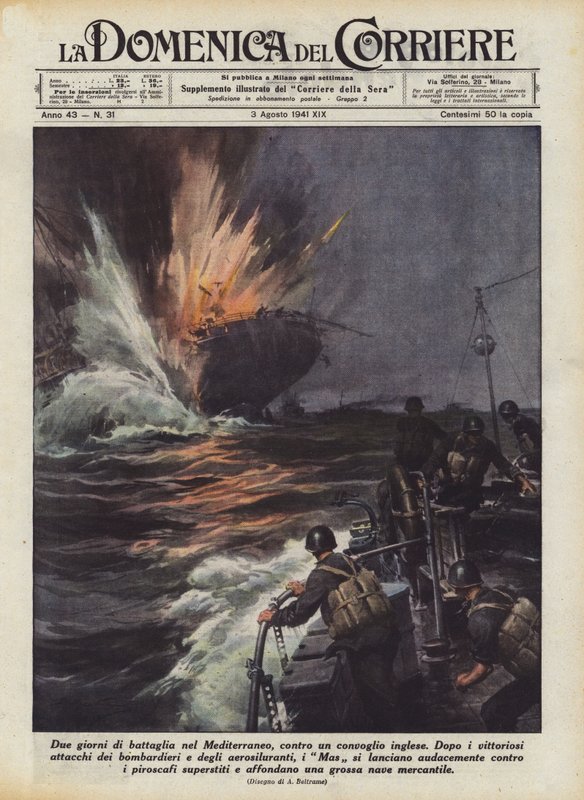 Due giorni di battaglia nel Mediterraneo, contro un convoglio inglese da Achille Beltrame