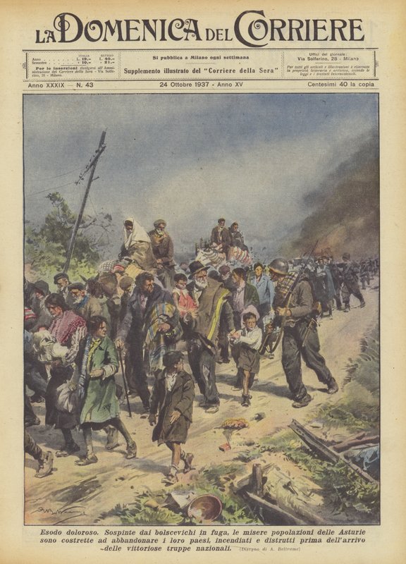 Esodo doloroso da Achille Beltrame