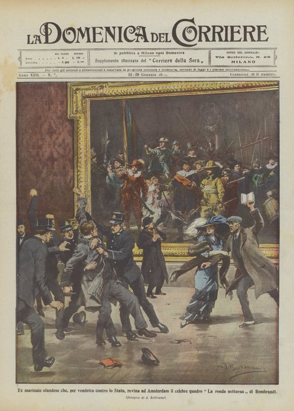 Ex marinaio olandese rovina un celebre quadro ad Amsterdam per vendetta da Achille Beltrame