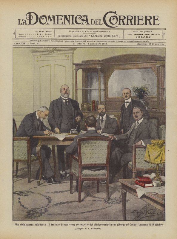 Fine della guerra italo-turca da Achille Beltrame