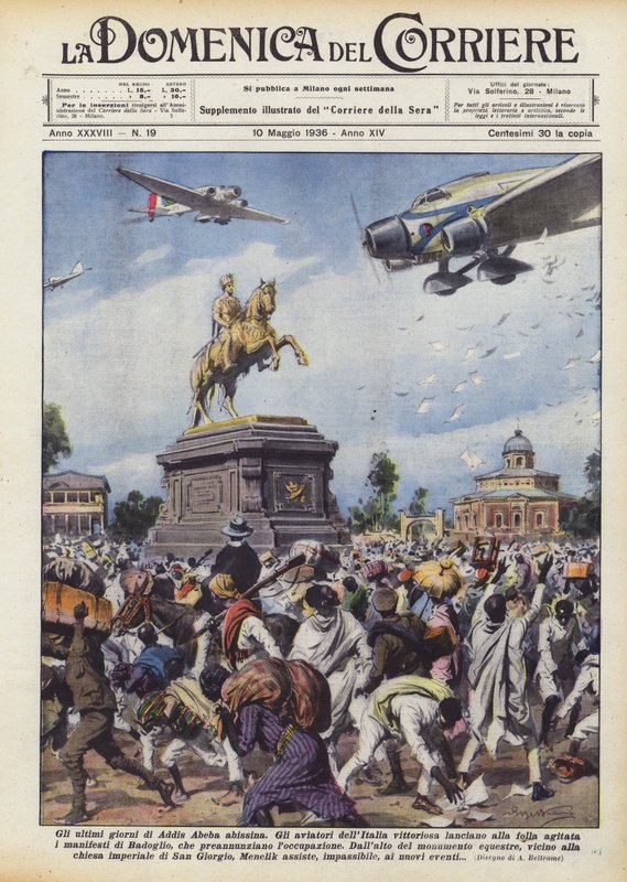Gli ultimi giorni di Addis Abeba abissina da Achille Beltrame
