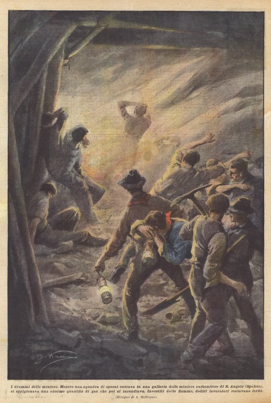 I drammi delle miniere da Achille Beltrame