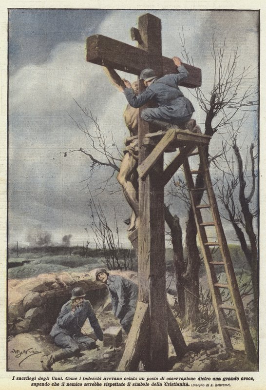 I sacrilegi degli Unni da Achille Beltrame