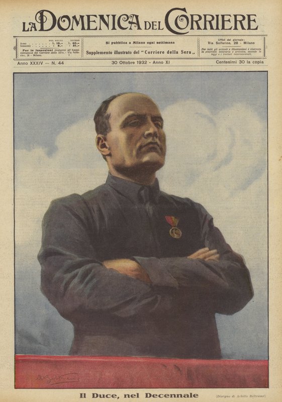 Il Duce, nel Decennale da Achille Beltrame