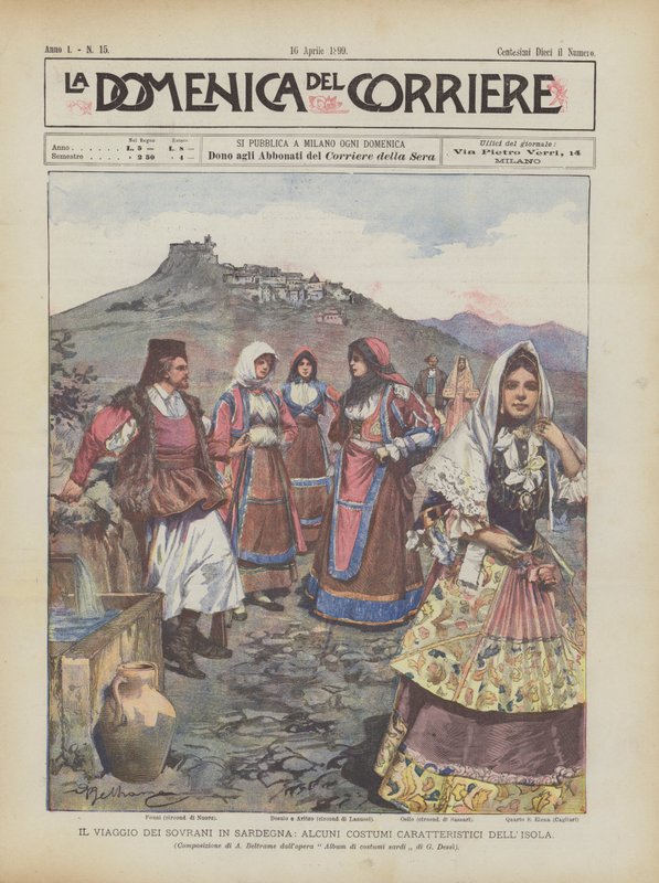 Il viaggio dei sovrani in Sardegna, alcuni costumi caratteristici dell