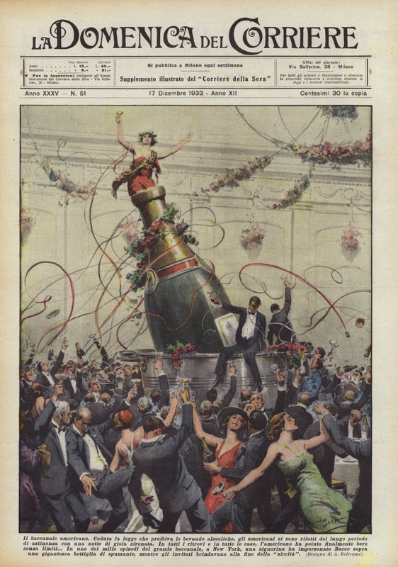 Il baccanale americano da Achille Beltrame
