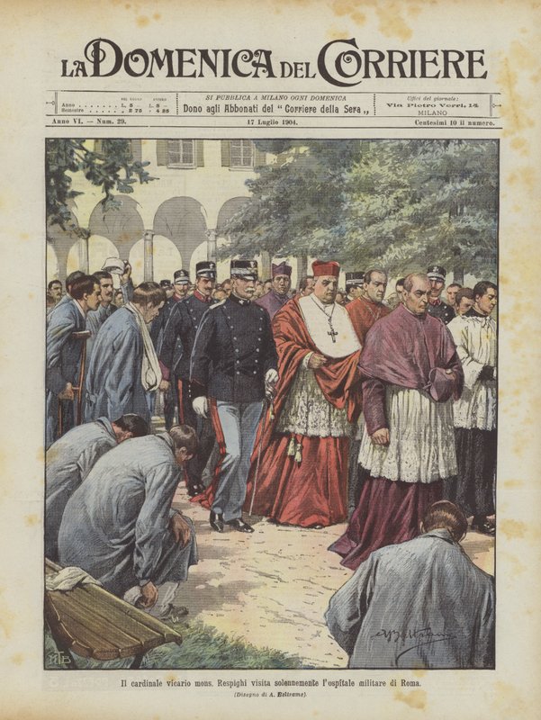 Il cardinale vicario mons. Respighi visita solennemente l