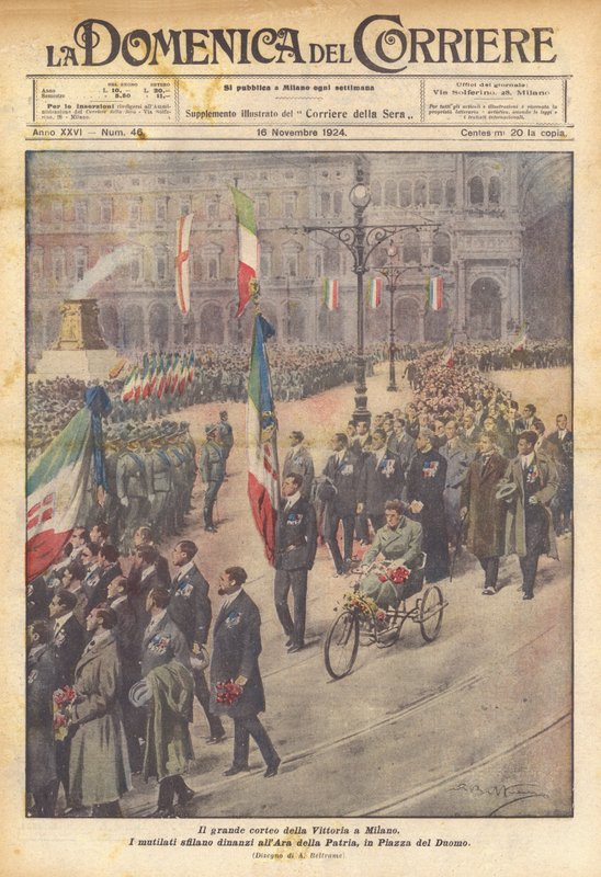 Il grande corteo della Vittoria a Milano da Achille Beltrame