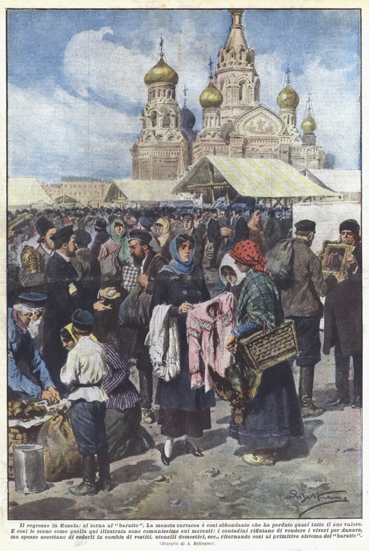 Il regresso in Russia, si torna al baratto da Achille Beltrame