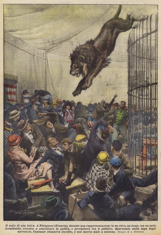 Il salto di una belva da Achille Beltrame