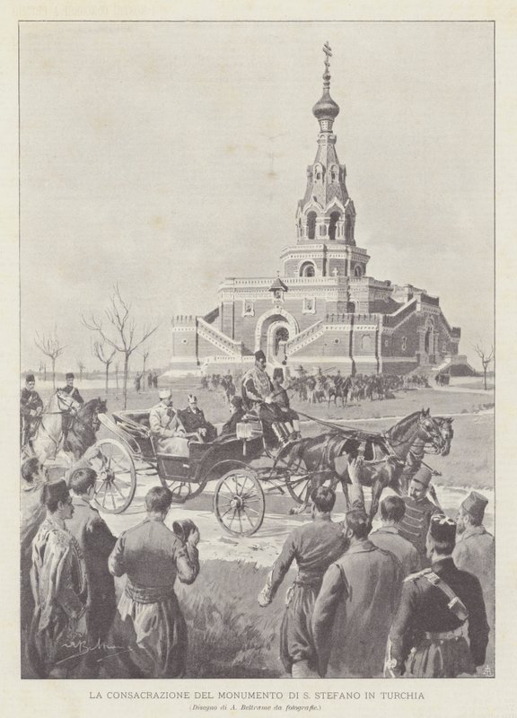 La consacrazione del monumento di S. Stefano in Turchia da Achille Beltrame