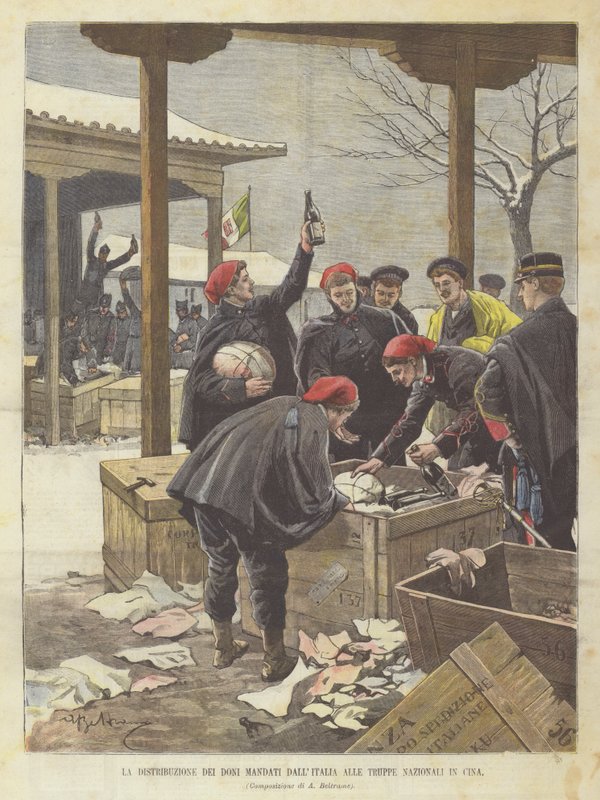 La distribuzione dei doni mandati dall