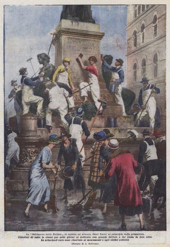 La Settimana della Pulizia si celebra ad Atlanta (Stati Uniti) al principio della primavera da Achille Beltrame
