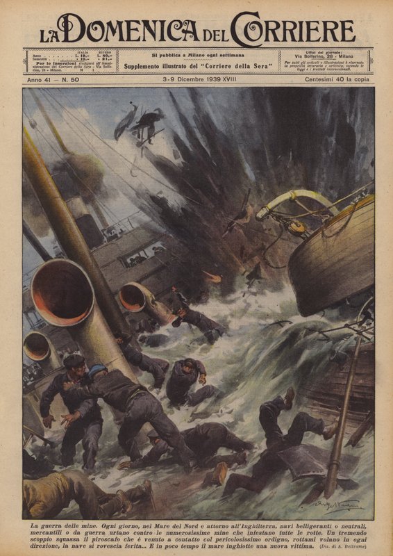 La guerra delle mine da Achille Beltrame