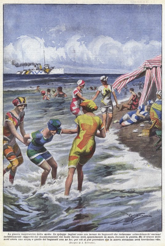 La guerra inspiratrice della moda da Achille Beltrame