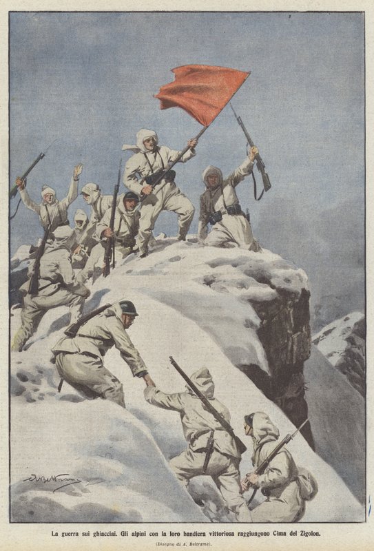 La guerra sui ghiacciai da Achille Beltrame