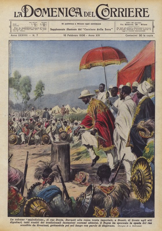 La solenne maledizione di ras Desta da Achille Beltrame