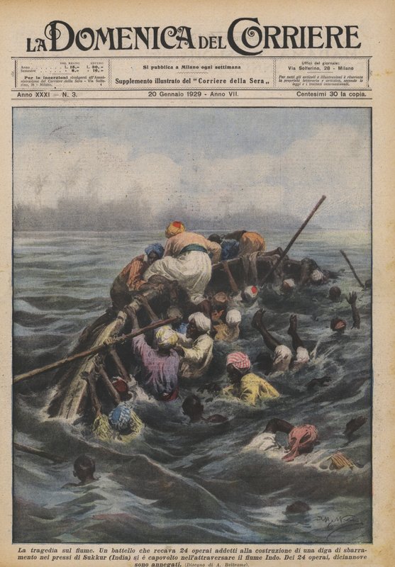 La tragedia sul fiume da Achille Beltrame