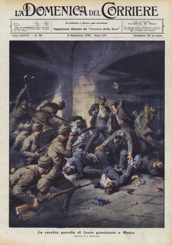 La vecchia guardia di Lenin giustiziata a Mosca da Achille Beltrame