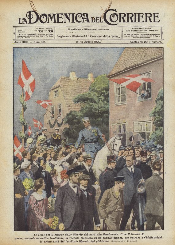Le feste per il ritorno dallo Slesvig del nord alla Danimarca da Achille Beltrame