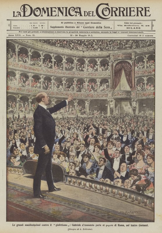Le grandi manifestazioni contro il giolittismo, Gabriele d