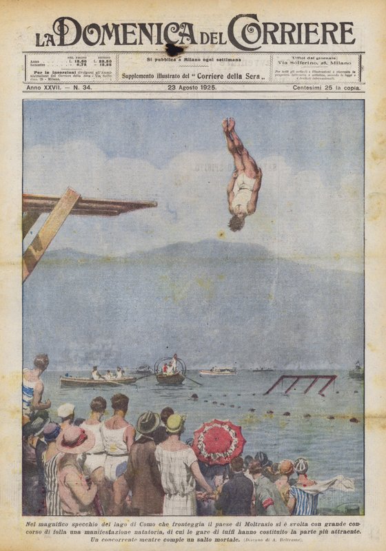 Nel magnifico specchio del lago di Como che fronteggia il paese di Moltrasio si è svolta con da Achille Beltrame