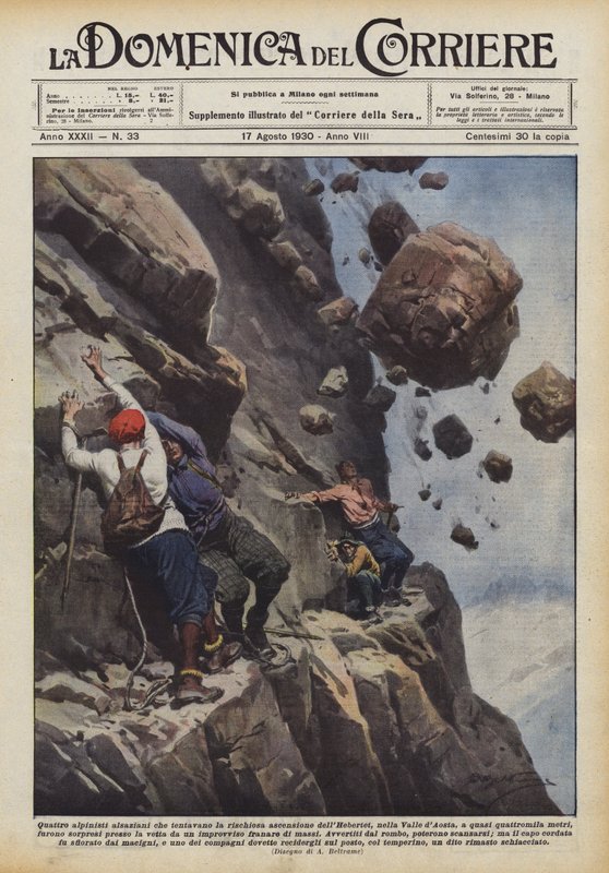 Quattro alpinisti alsaziani che tentavano la rischiosa ascensione dell