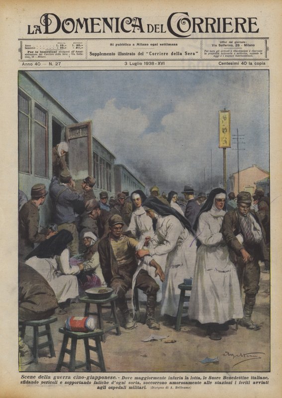 Scene della guerra cino-giapponese da Achille Beltrame