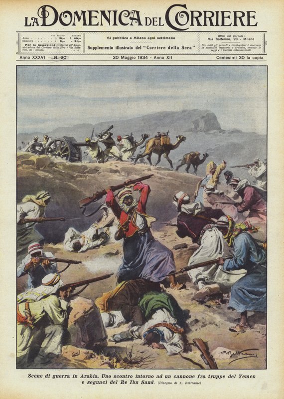 Scene di guerra in Arabia da Achille Beltrame