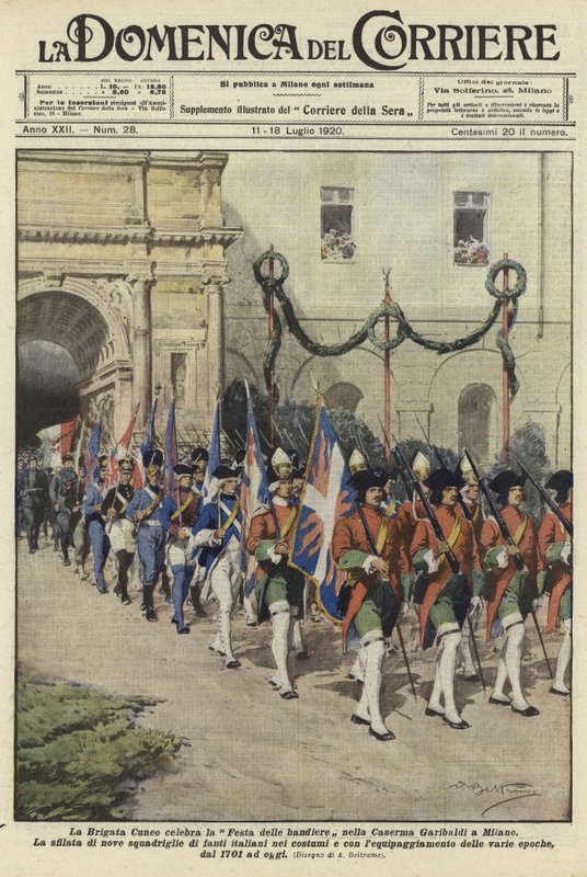 La Brigata Cueno celebra la Festa delle Bandiere da Achille Beltrame