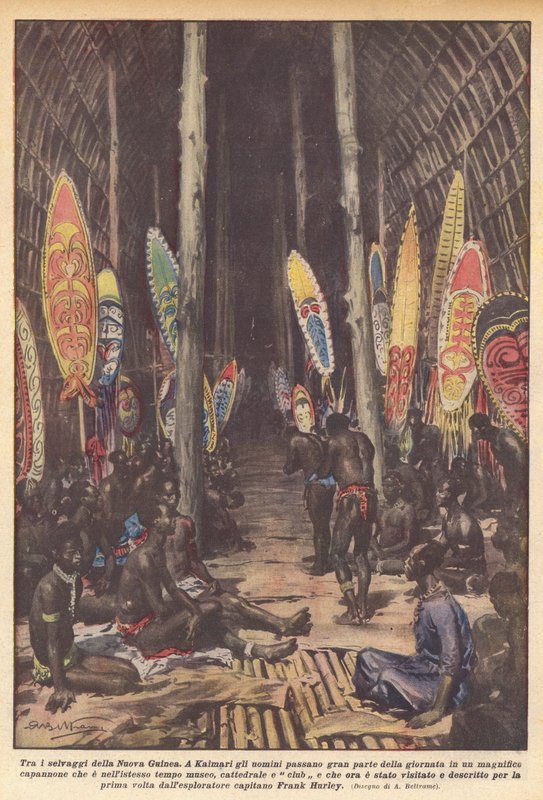 Tra i selvaggi della Nuova Guinea da Achille Beltrame
