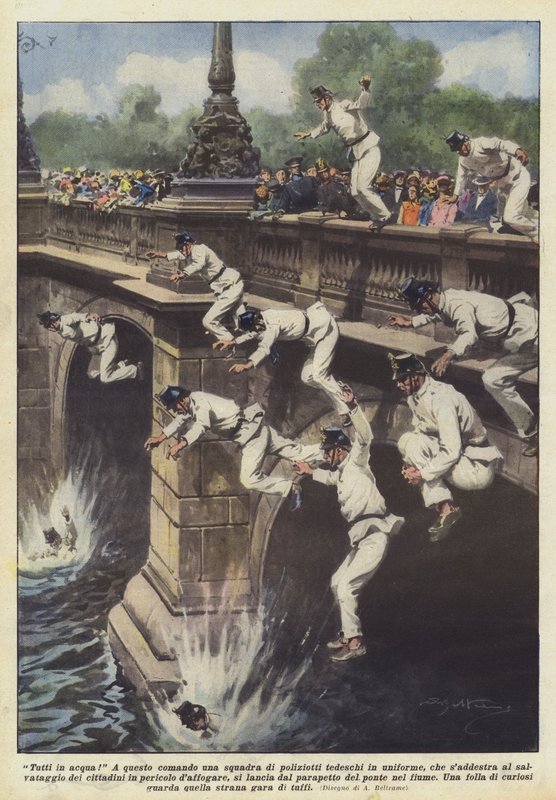 Tutti in acqua! da Achille Beltrame