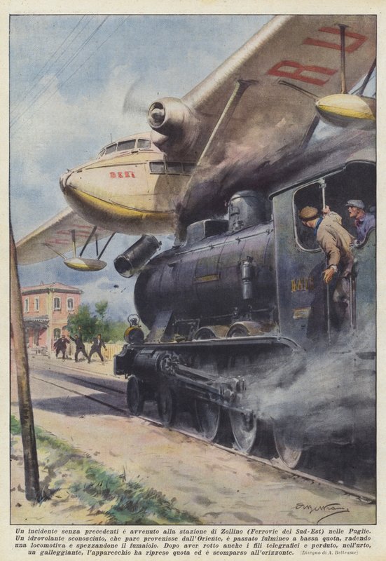 Un incidente senza precedenti è avvenuto alla stazione di Zollino (Ferrovie del Sud-Est) nelle Puglie da Achille Beltrame