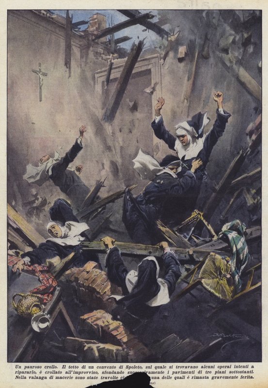 Un pauroso crollo da Achille Beltrame